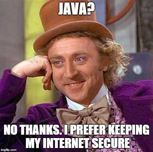 disable java in your browser
