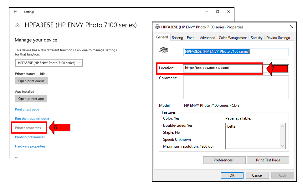 Choose Printer Properties And Find Your Printers IP Address