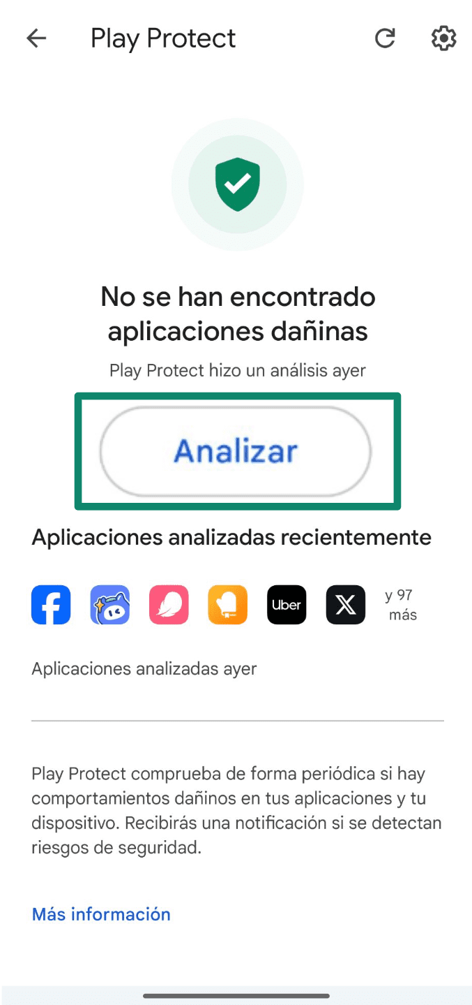 Tap Scan To Check Your Phone Es