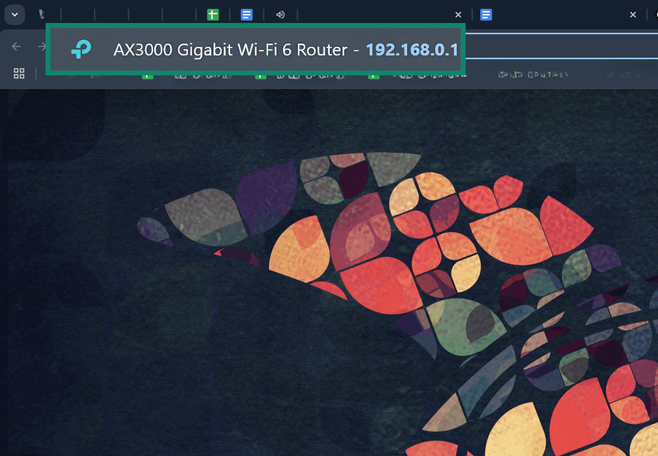 Type your IPv4 address into your browser's address bar to access your router interface.
