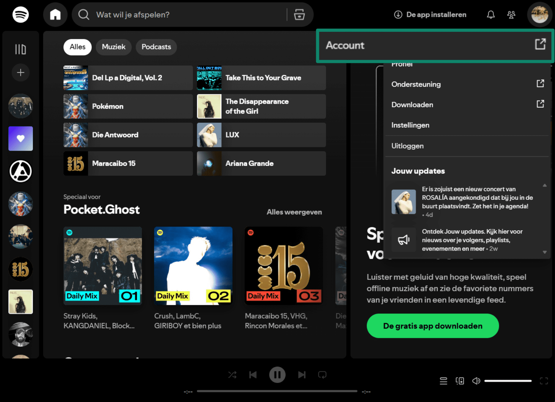Click On Your Profile Icon Nl