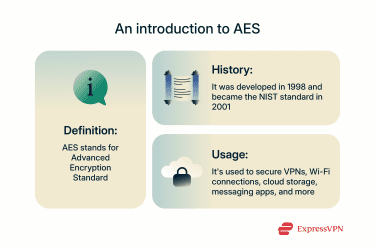 A brief introduction to AES encryption, looking at its definition, history, and uses.