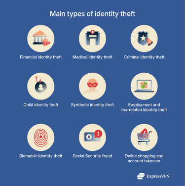 A concise summary of the most common types of identity theft.