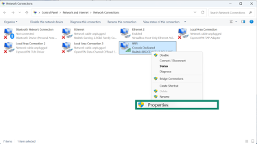 Windows 11 Network Connections