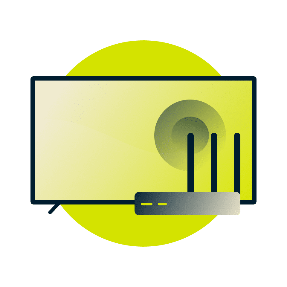 Podłącz smart TV do routera z włączonym VPN.