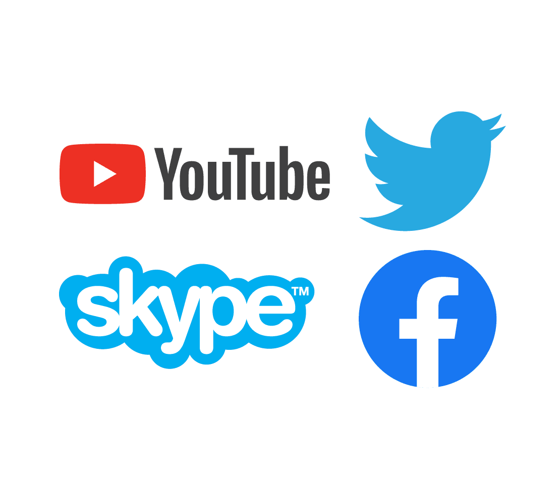 Entsperren Sie YouTube, Twitter, Skype, Facebook und mehr mit ExpressVPN. 