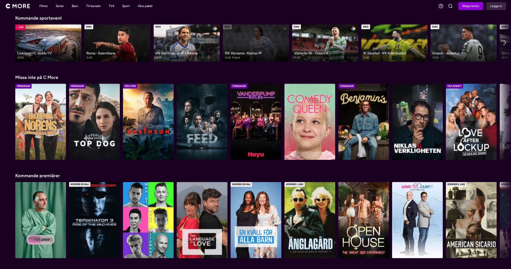 Vea C More con una VPN