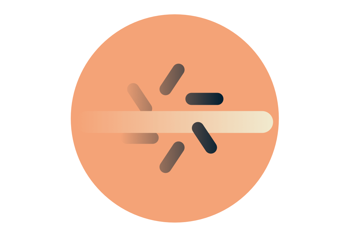Schnelle Video-Wiedergabetaste mit einem Tachometer.