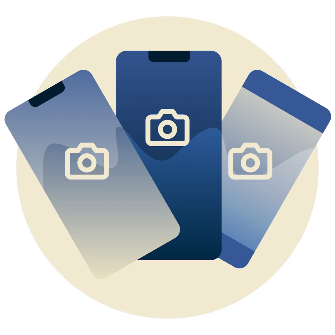 Logotipo de Instagram en dispositivos móviles.