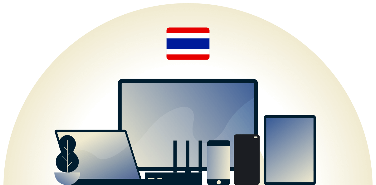 Thailand VPN schützt eine Vielzahl von Geräten.