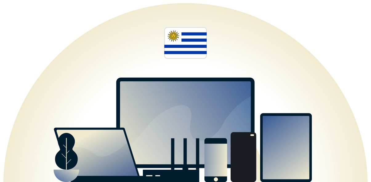 Uruguay-VPN schützt eine Vielzahl von Geräten.